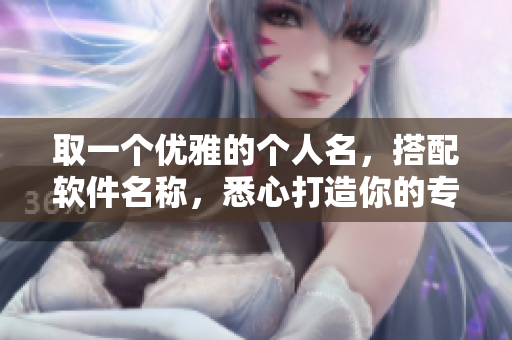 取一個優(yōu)雅的個人名，搭配軟件名稱，悉心打造你的專屬工具箱