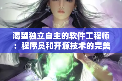 渴望獨立自主的軟件工程師：程序員和開源技術的完美結合