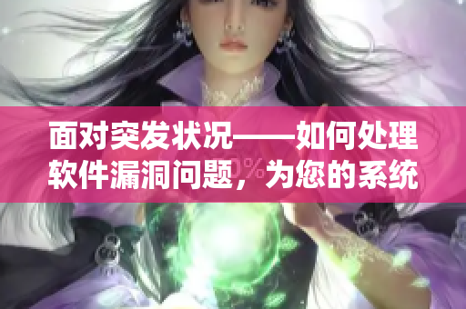 面對(duì)突發(fā)狀況——如何處理軟件漏洞問(wèn)題，為您的系統(tǒng)安全保駕護(hù)航！