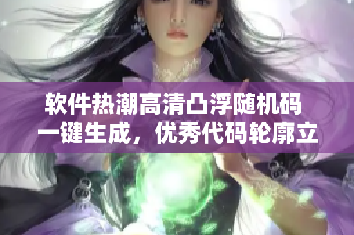 軟件熱潮高清凸浮隨機碼 一鍵生成，優(yōu)秀代碼輪廓立體呈現(xiàn)！