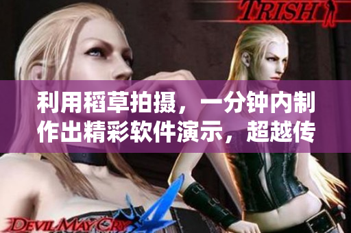 利用稻草拍攝，一分鐘內(nèi)制作出精彩軟件演示，超越傳統(tǒng)程序編寫