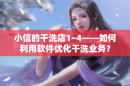小信的干洗店1~4——如何利用軟件優(yōu)化干洗業(yè)務(wù)？