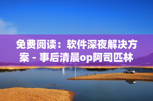 免費(fèi)閱讀：軟件深夜解決方案 - 事后清晨op阿司匹林