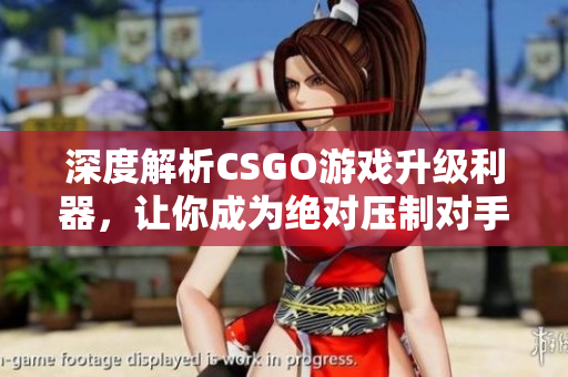 深度解析CSGO游戲升級利器，讓你成為絕對壓制對手的軟件！