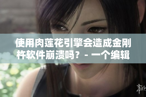 使用肉蓮花引擎會造成金剛杵軟件崩潰嗎？- 一個編輯對軟件進(jìn)行經(jīng)驗(yàn)分析