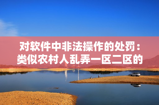 對軟件中非法操作的處罰：類似農(nóng)村人亂弄一區(qū)二區(qū)的方式不應被容忍