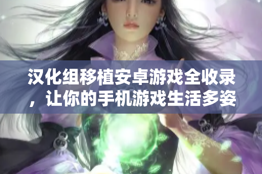 漢化組移植安卓游戲全收錄，讓你的手機(jī)游戲生活多姿多彩！