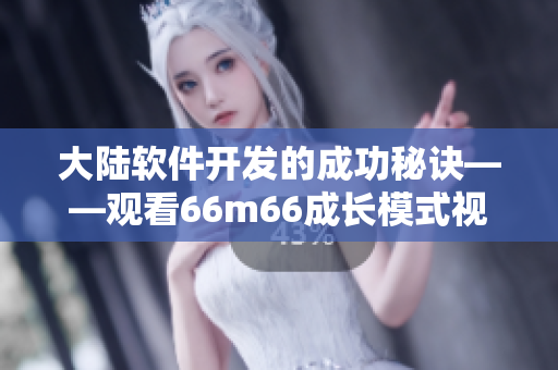 大陸軟件開發(fā)的成功秘訣——觀看66m66成長模式視頻