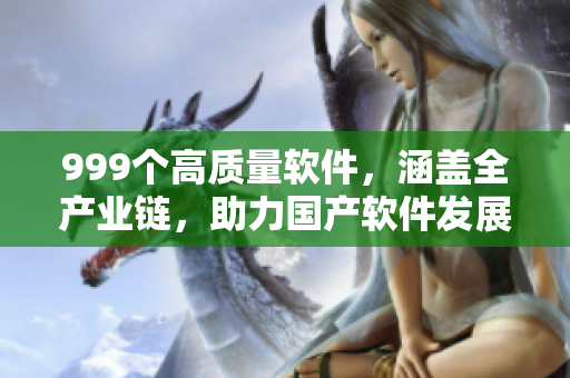 999個(gè)高質(zhì)量軟件，涵蓋全產(chǎn)業(yè)鏈，助力國(guó)產(chǎn)軟件發(fā)展