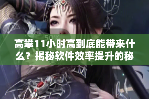 高攀11小時(shí)高到底能帶來(lái)什么？揭秘軟件效率提升的秘密！