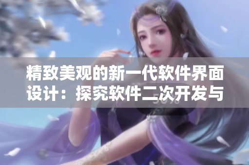精致美觀的新一代軟件界面設(shè)計(jì)：探究軟件二次開(kāi)發(fā)與三方組件應(yīng)用