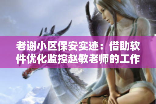 老謝小區(qū)保安實(shí)跡：借助軟件優(yōu)化監(jiān)控趙敏老師的工作效率