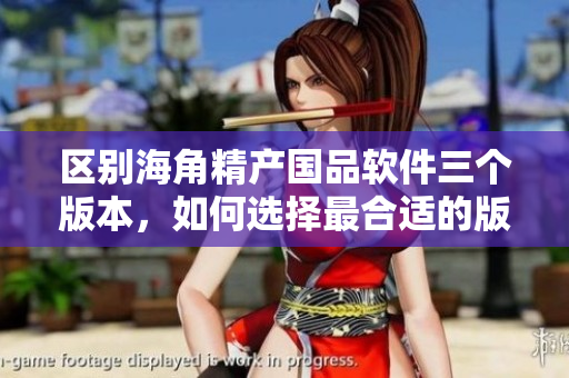 區(qū)別海角精產(chǎn)國品軟件三個版本，如何選擇最合適的版本？