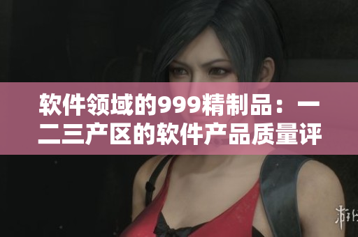 軟件領(lǐng)域的999精制品：一二三產(chǎn)區(qū)的軟件產(chǎn)品質(zhì)量評估