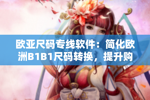 歐亞尺碼專線軟件：簡化歐洲B1B1尺碼轉(zhuǎn)換，提升購物體驗