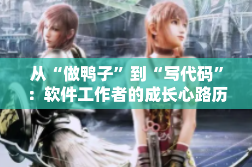 從“做鴨子”到“寫(xiě)代碼”：軟件工作者的成長(zhǎng)心路歷程