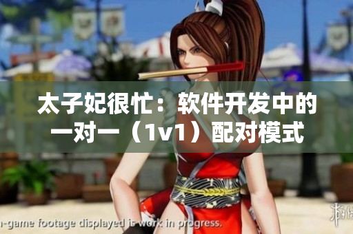 太子妃很忙：軟件開(kāi)發(fā)中的一對(duì)一（1v1）配對(duì)模式
