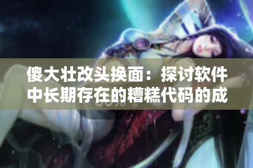 傻大壯改頭換面：探討軟件中長期存在的糟糕代碼的成因與解決方法