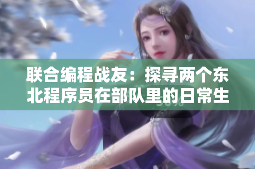 聯(lián)合編程戰(zhàn)友：探尋兩個(gè)東北程序員在部隊(duì)里的日常生活