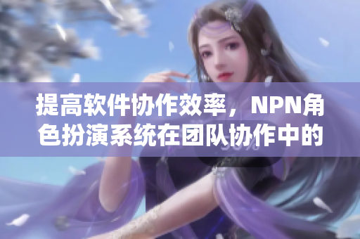 提高軟件協(xié)作效率，NPN角色扮演系統(tǒng)在團隊協(xié)作中的應用