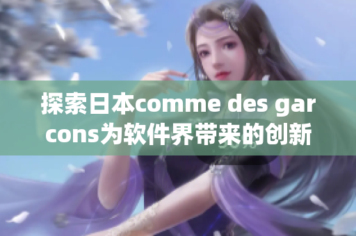 探索日本comme des garcons為軟件界帶來的創(chuàng)新思維和設(shè)計(jì)風(fēng)格