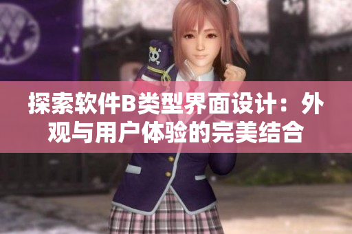 探索軟件B類型界面設(shè)計：外觀與用戶體驗的完美結(jié)合