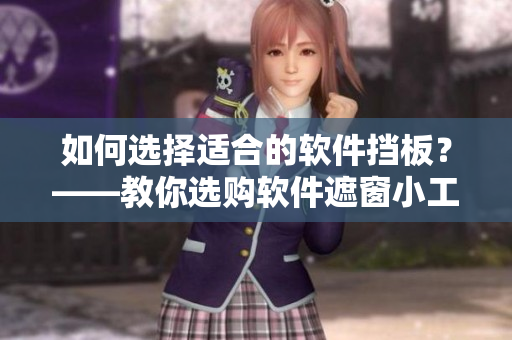 如何選擇適合的軟件擋板？——教你選購(gòu)軟件遮窗小工具