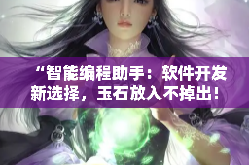“智能編程助手：軟件開(kāi)發(fā)新選擇，玉石放入不掉出！”