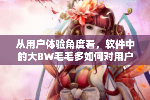從用戶體驗角度看，軟件中的大BW毛毛多如何對用戶造成影響？