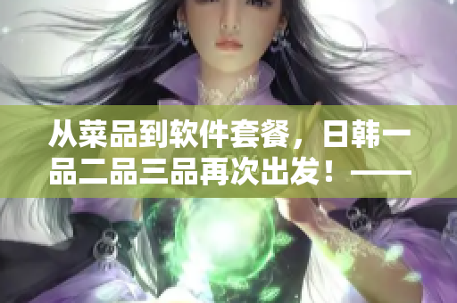 從菜品到軟件套餐，日韓一品二品三品再次出發(fā)！——軟件套餐的最佳選擇