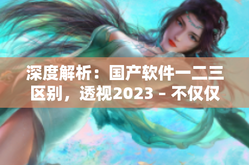 深度解析：國(guó)產(chǎn)軟件一二三區(qū)別，透視2023 – 不僅僅是安全問(wèn)題