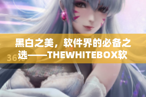 黑白之美，軟件界的必備之選——THEWHITEBOX軟件精選