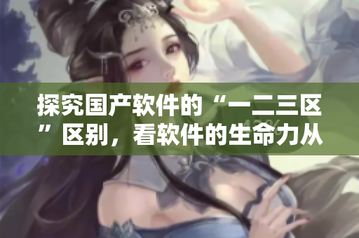 探究國產(chǎn)軟件的“一二三區(qū)”區(qū)別，看軟件的生命力從何而來