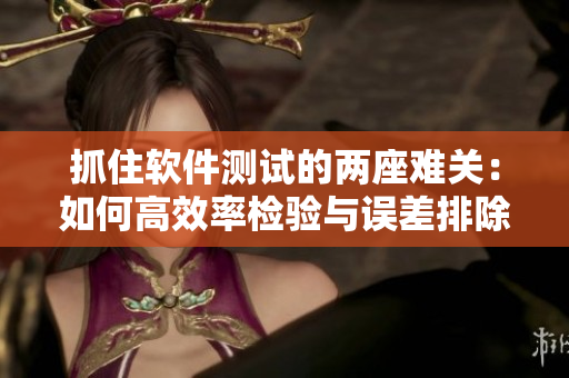 抓住軟件測(cè)試的兩座難關(guān)：如何高效率檢驗(yàn)與誤差排除？