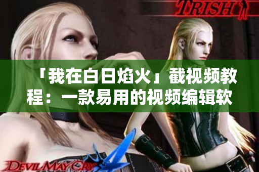 「我在白日焰火」截視頻教程：一款易用的視頻編輯軟件