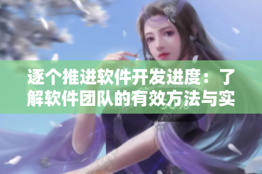 逐個(gè)推進(jìn)軟件開發(fā)進(jìn)度：了解軟件團(tuán)隊(duì)的有效方法與實(shí)踐