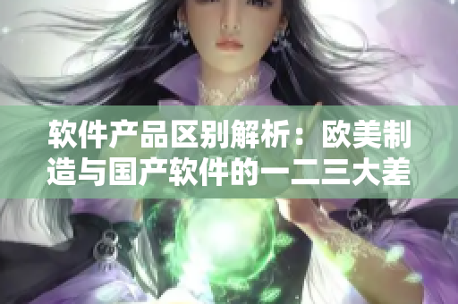 軟件產(chǎn)品區(qū)別解析：歐美制造與國(guó)產(chǎn)軟件的一二三大差異