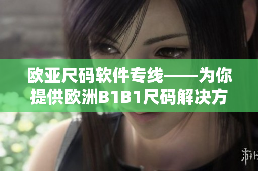 歐亞尺碼軟件專(zhuān)線——為你提供歐洲B1B1尺碼解決方案