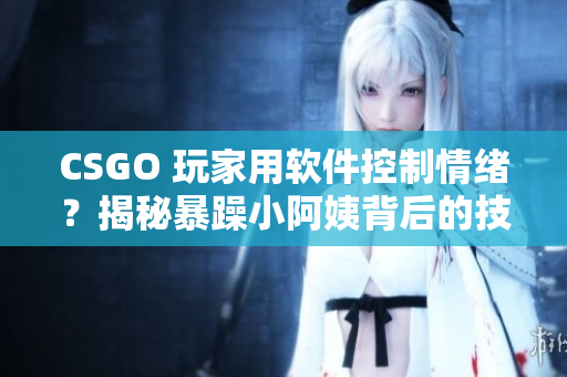 CSGO 玩家用軟件控制情緒？揭秘暴躁小阿姨背后的技術邏輯