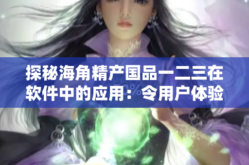 探秘海角精產(chǎn)國品一二三在軟件中的應(yīng)用：令用戶體驗(yàn)極致提升！