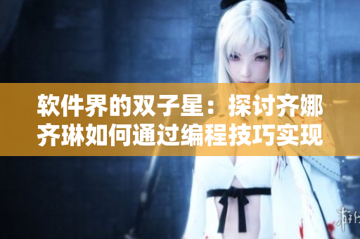 軟件界的雙子星：探討齊娜齊琳如何通過編程技巧實現(xiàn)軟件開發(fā)