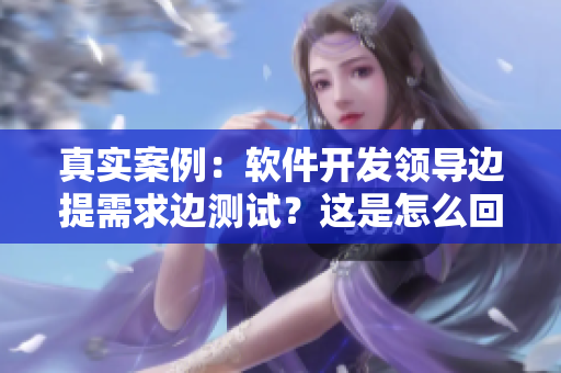 真實(shí)案例：軟件開發(fā)領(lǐng)導(dǎo)邊提需求邊測(cè)試？這是怎么回事？