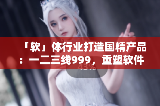 「軟」體行業(yè)打造國精產(chǎn)品：一二三線999，重塑軟件界新常態(tài)！