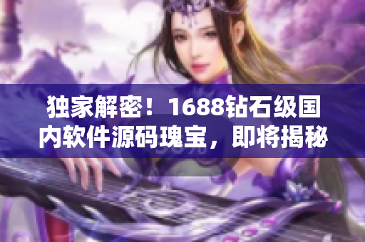 獨家解密！1688鉆石級國內(nèi)軟件源碼瑰寶，即將揭秘！