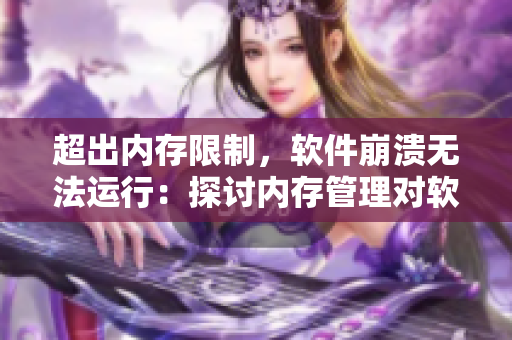 超出內(nèi)存限制，軟件崩潰無法運行：探討內(nèi)存管理對軟件性能的影響
