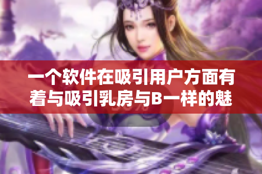 一個軟件在吸引用戶方面有著與吸引乳房與B一樣的魅力