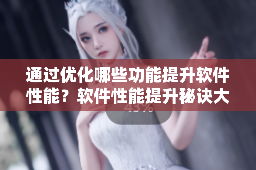 通過優(yōu)化哪些功能提升軟件性能？軟件性能提升秘訣大揭秘！