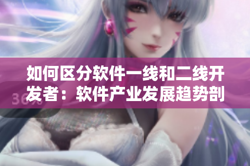 如何區(qū)分軟件一線和二線開發(fā)者：軟件產(chǎn)業(yè)發(fā)展趨勢剖析