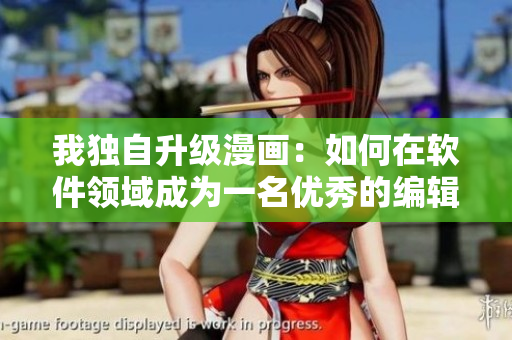 我獨自升級漫畫：如何在軟件領(lǐng)域成為一名優(yōu)秀的編輯？