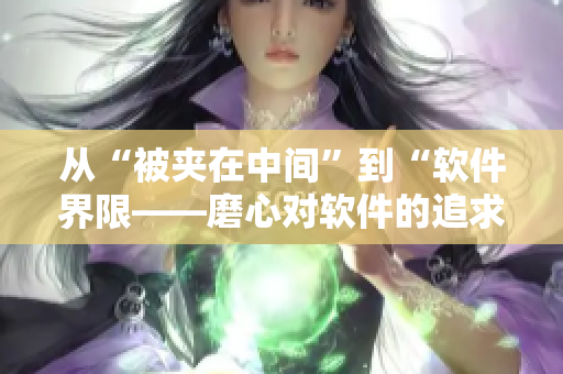 從“被夾在中間”到“軟件界限——磨心對軟件的追求與反思”